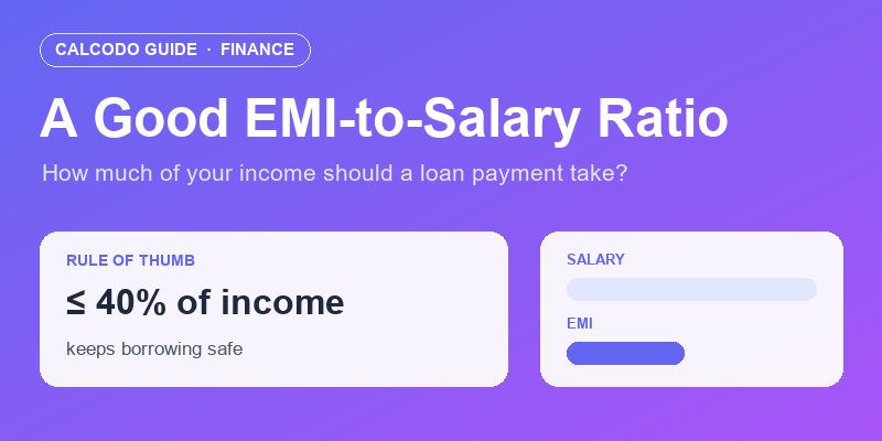 What is a Good EMI to Salary Ratio? A Complete Guide